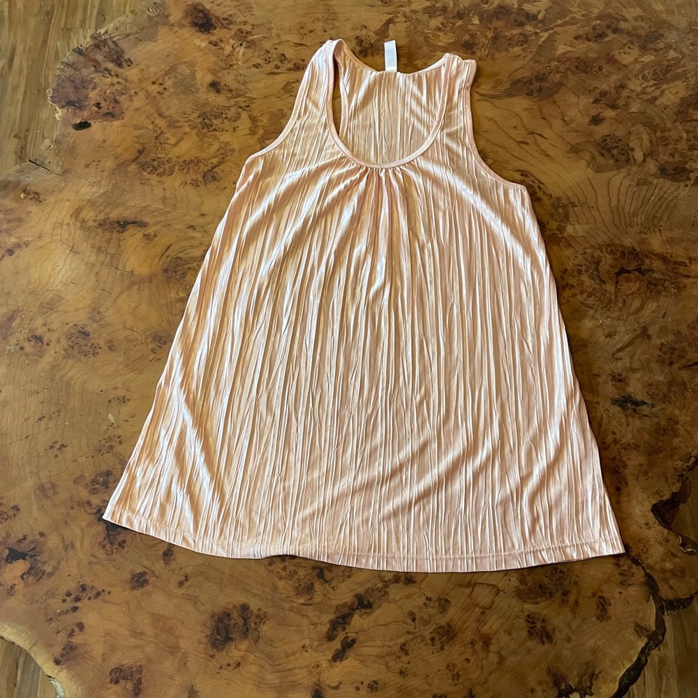 Pale pink ruffle blouse